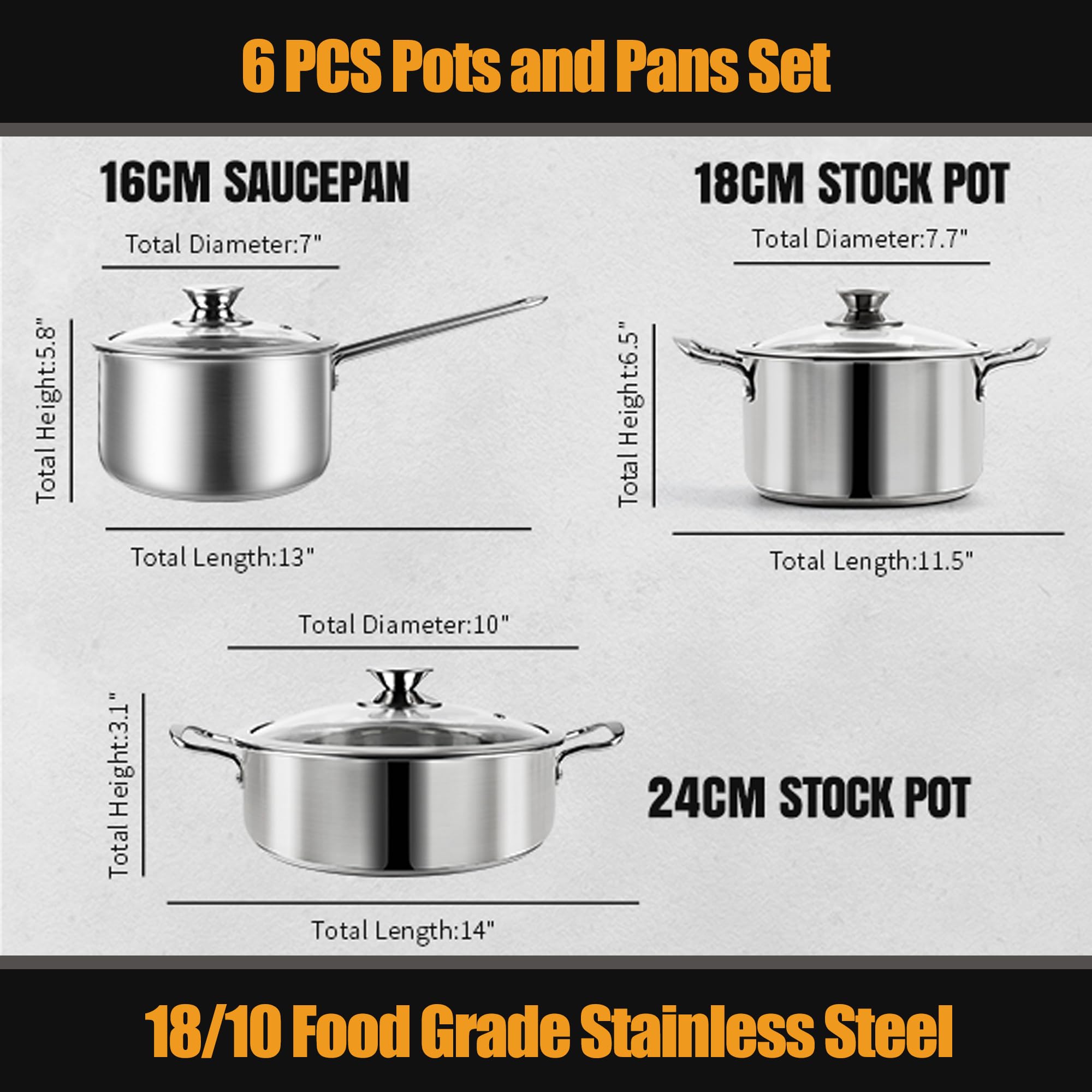 Aufranc 2point6qt pot with lid; perfect for simmering soups and sides.