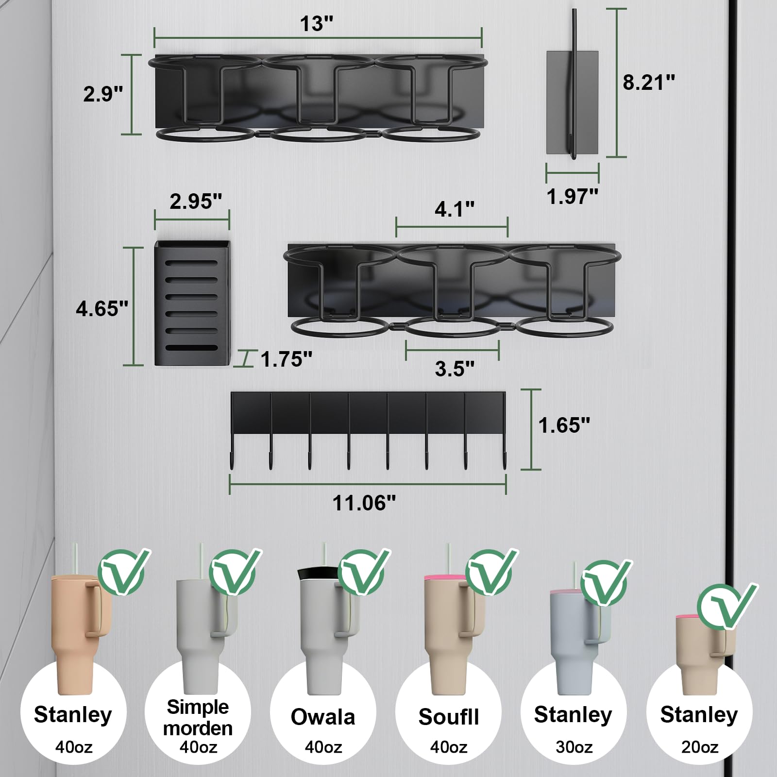 Aufworld space-saving fridge solution frees counter space for daily essentials.