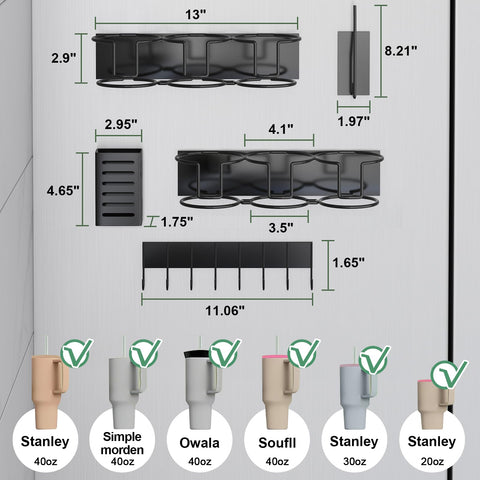 Aufworld space-saving fridge solution frees counter space for daily essentials.