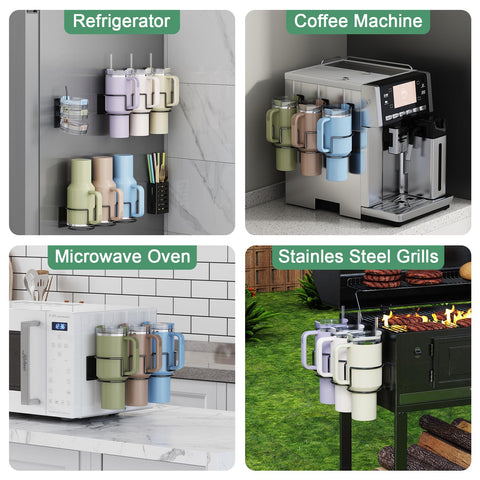 Aufworld straw storage holder keeps straws tidy and ready to grab.
