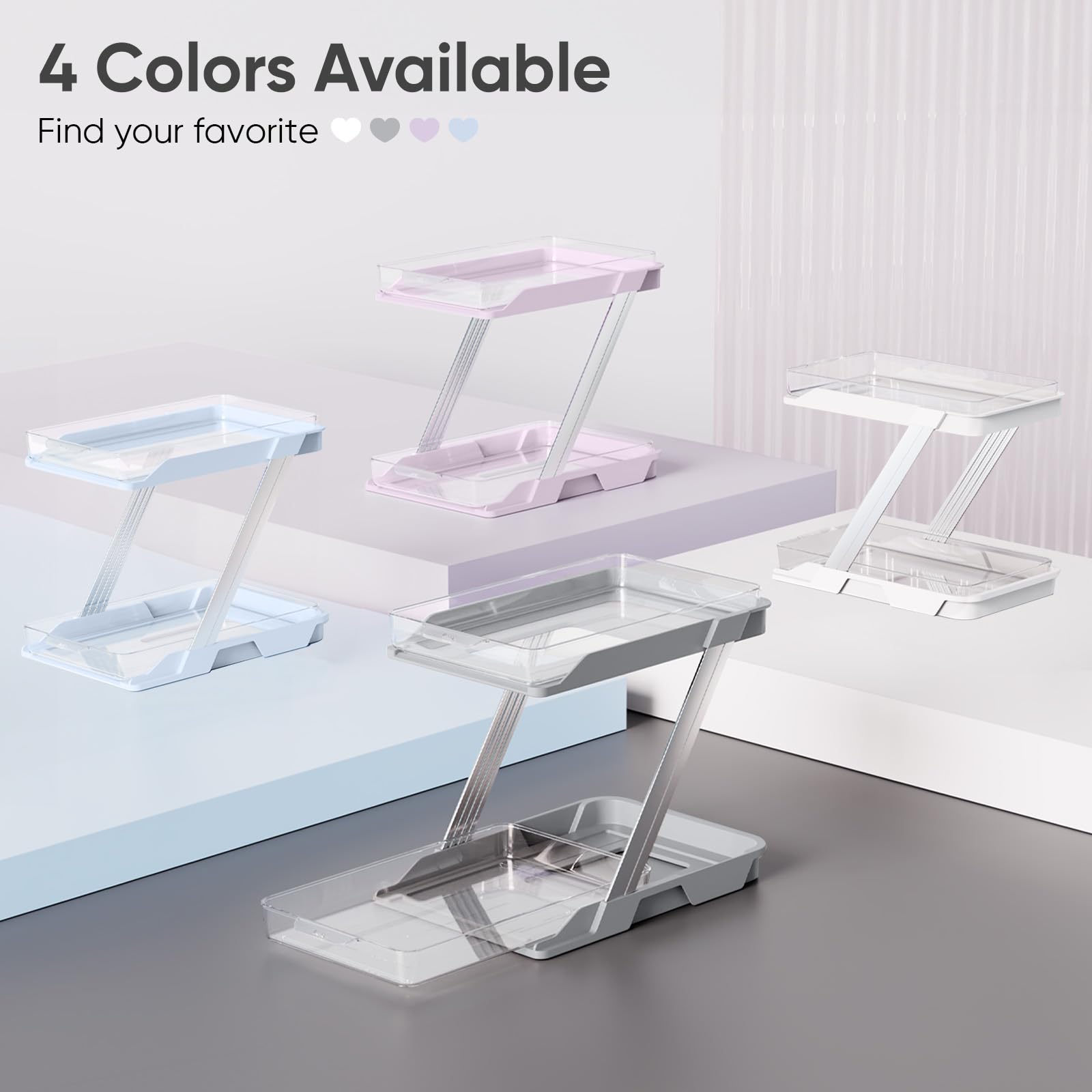 AUGBEAN multi-purpose storage suits bathroom, kitchen, vanity organization.