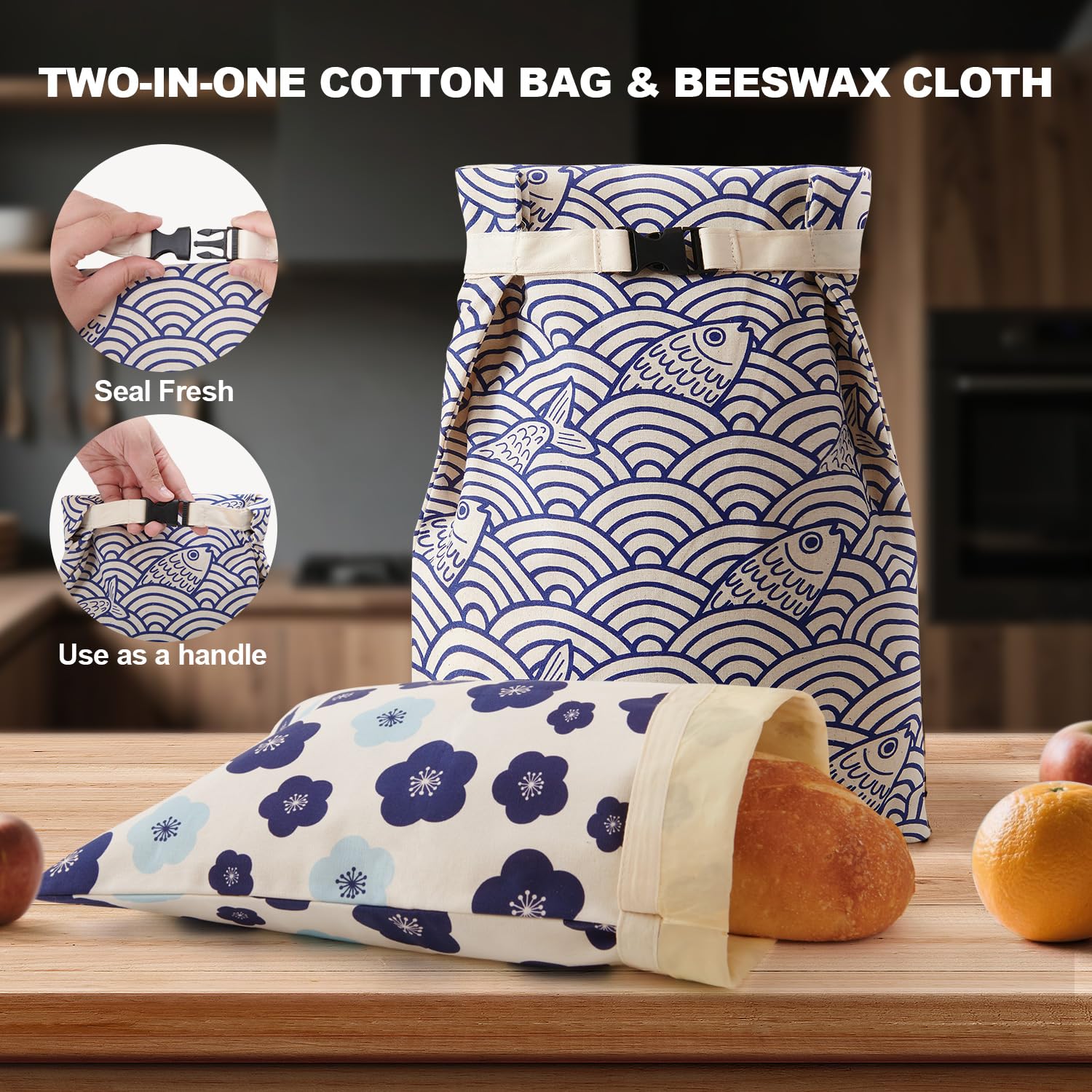 Augine bread bag is easy to clean with cool water or mild soap.