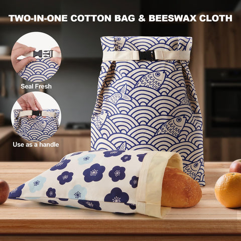 Augine bread bag is easy to clean with cool water or mild soap.