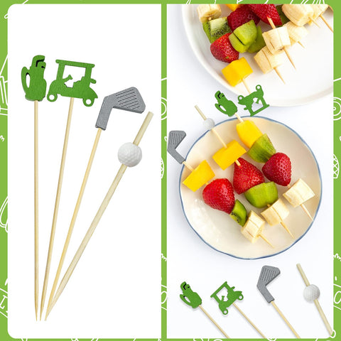 Augoog long appetizer picks 4.7 inches ideal for bite-sized foods