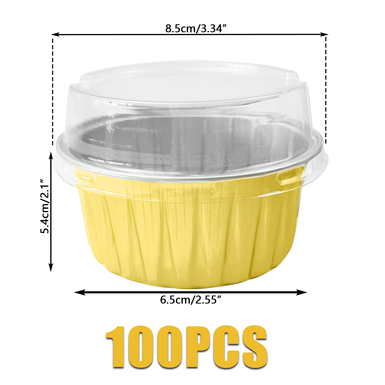 Augoog foil muffin cups are oven-safe up to 428°F for baking.
