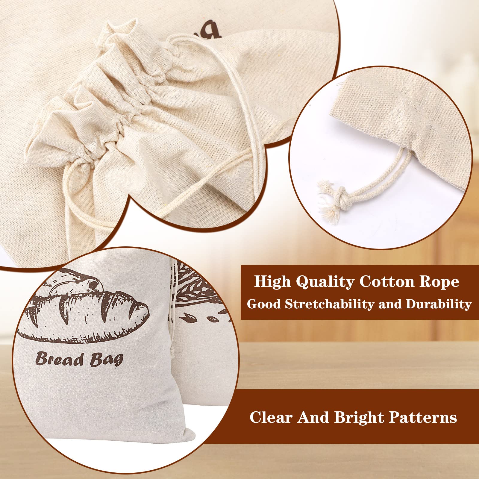 Augshy linen bread bag sourdough fit keeps loaf fresh
