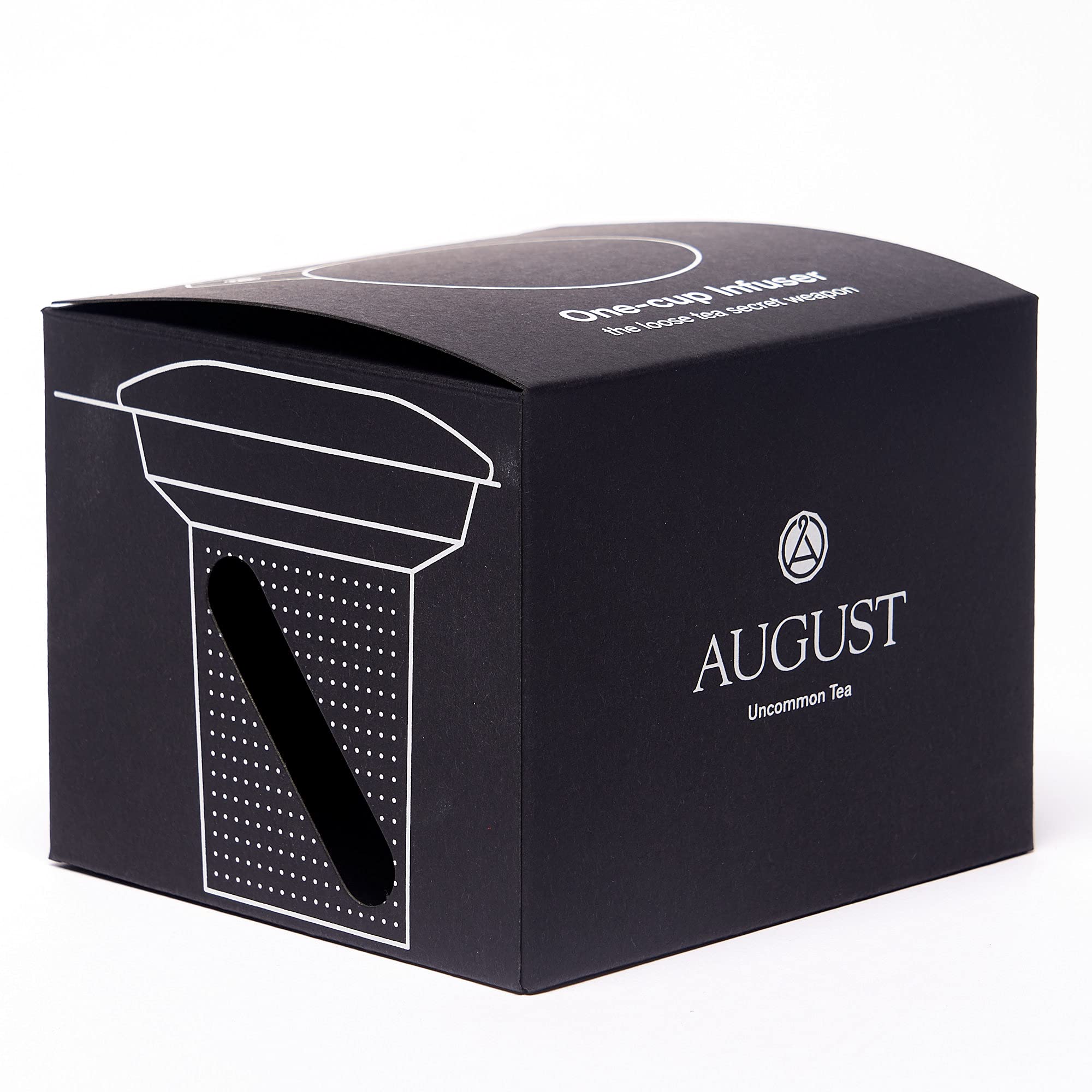 August Uncommon 18/8 stainless steel infuser with no plastic parts.