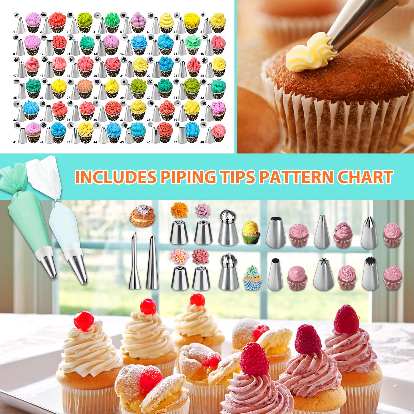 AUKOW 50 cake toppers add festive finishing touches