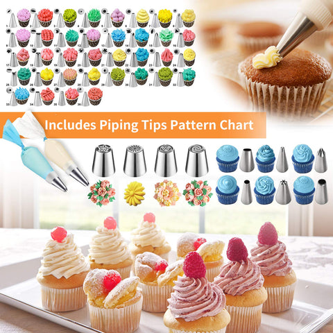 AUKOW 50-pack disposable piping bags provide versatile decorating options.