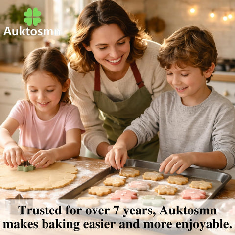 Auktosmn geometric plaque cutter highlighting precise shape lines for clean cookies