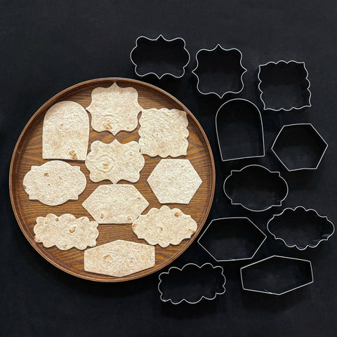 Auktosmn stainless steel cookie cutters arranged to show rust-resistant durability