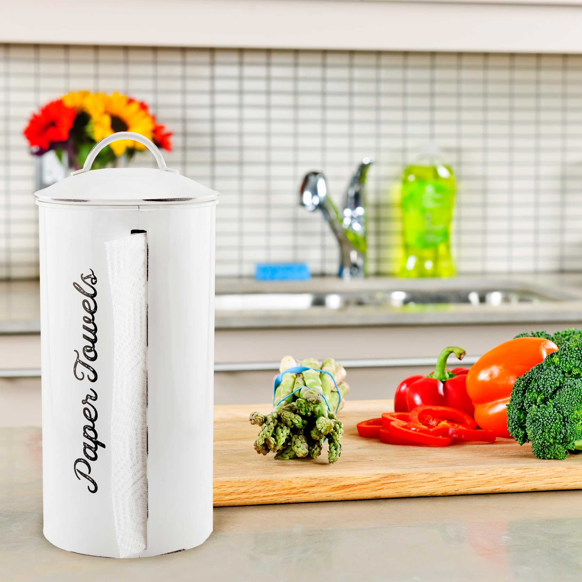 AuldHome Design enamel over galvanized steel ensures durable, lasting kitchen use.