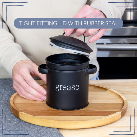 AuldHome enamelware collection kitchen item offers durable storage solution