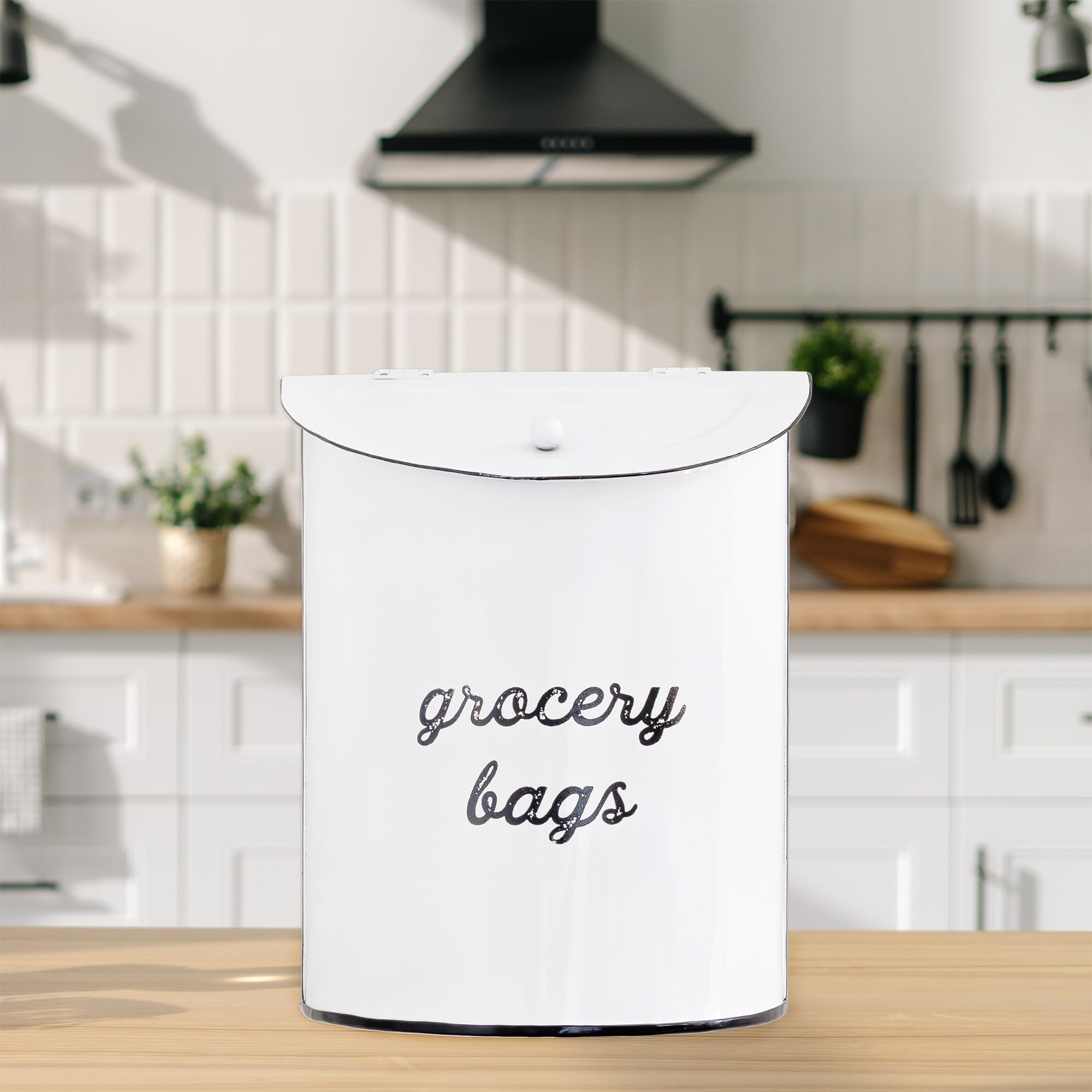 AuldHome organizer for kitchen or laundry, keeps bags and rags tidy.