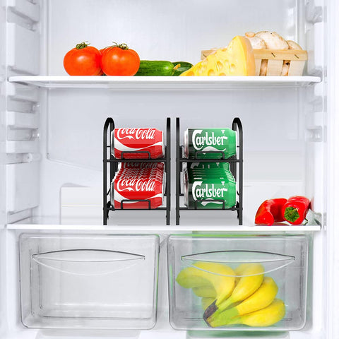 Auledio pantry can dispenser rack enhances shelf organization and visibility.