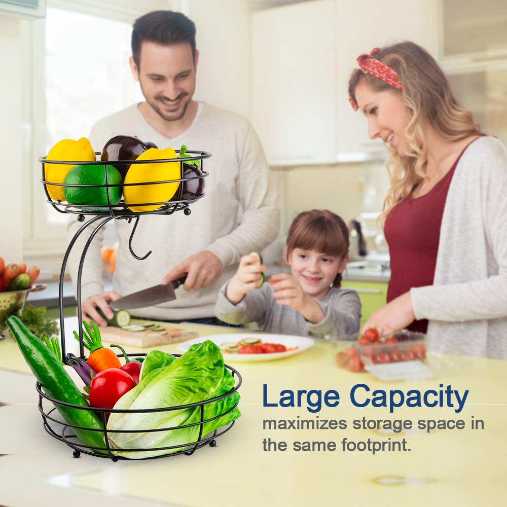 Raised feet keep contents elevated to protect countertops and stay clean.