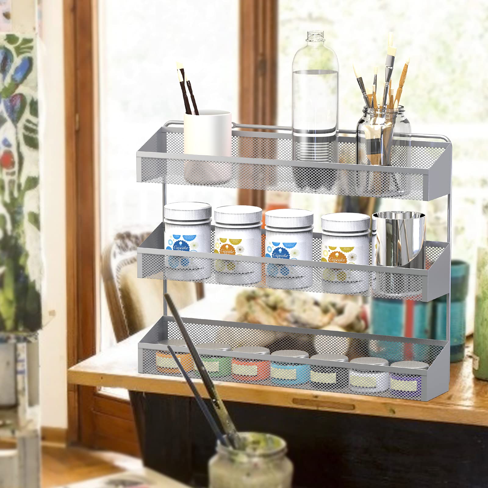 Auledio versatile storage for bathroom cosmetics and small items