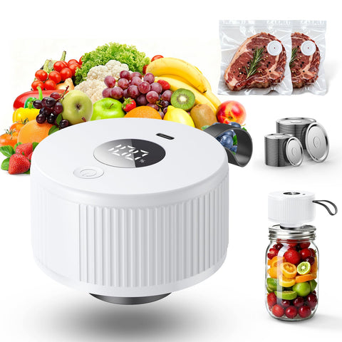 Auletor 3in1 Mason Jar Vacuum Sealer Kit sealing a jar to preserve freshness.