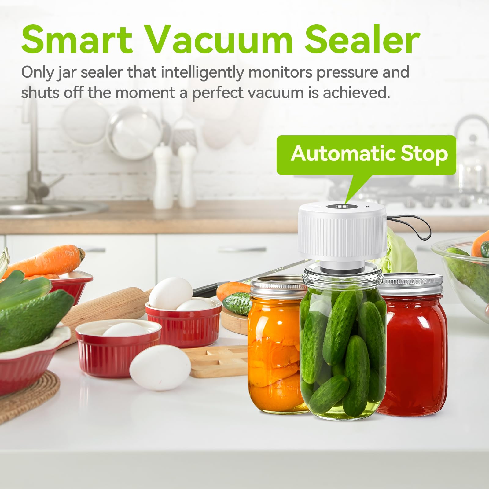 Auletor one-touch sealing system delivering consistent preservation.