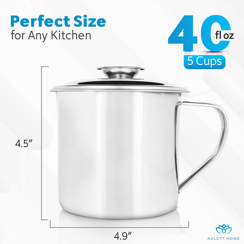 Aulett Home compact lid seals the mesh and canister.