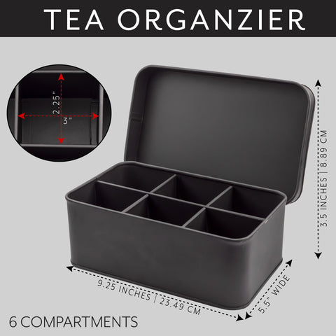 AuldHome Design enamelware box shows versatile storage for sewing supplies and crafts.