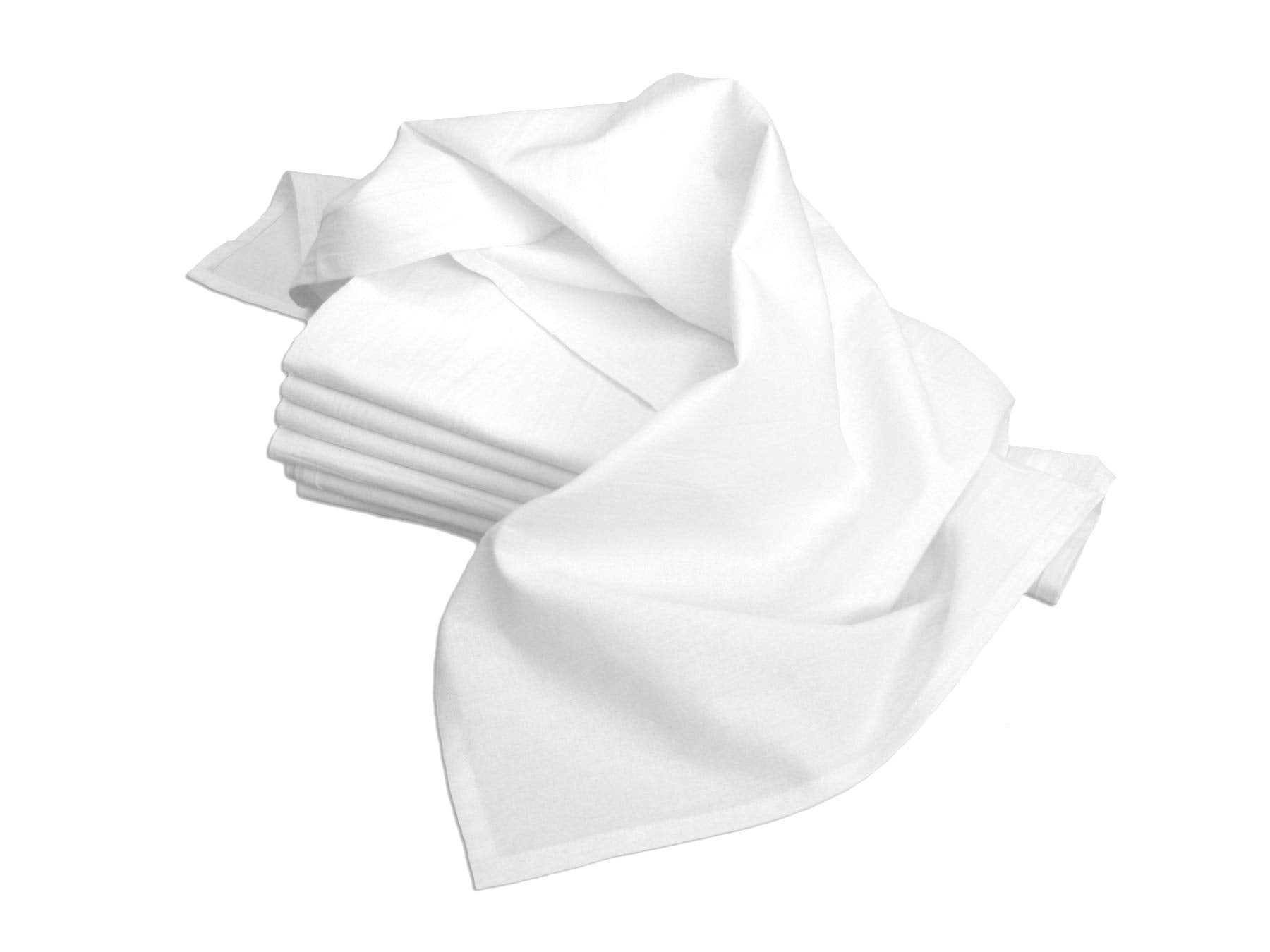Aunt Martha's flour sack towel 18x28 in white, soft cotton for everyday drying.