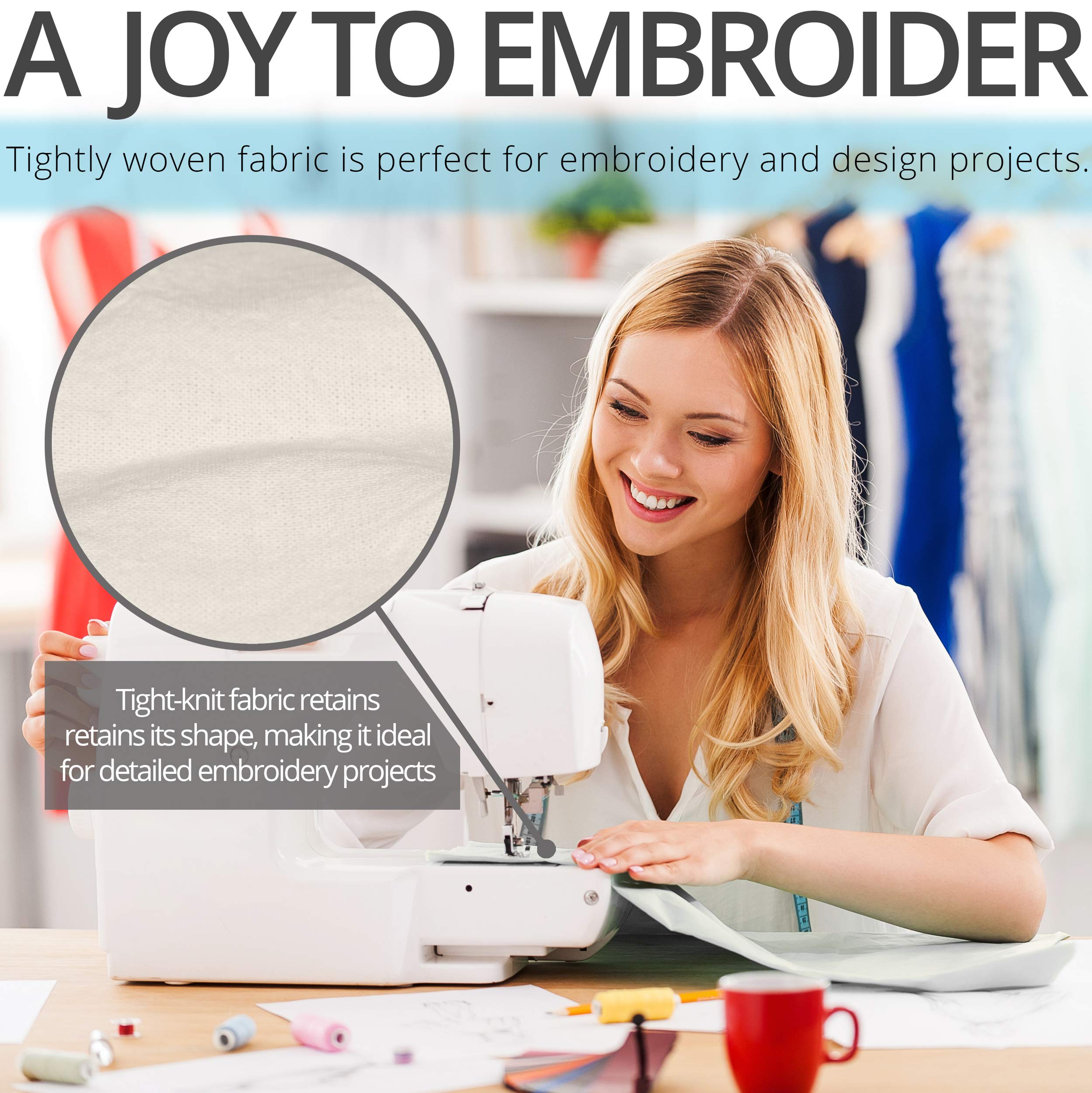 Aunti Em's Kitchen towel demonstrates multi-use versatility, from kitchen to craft projects