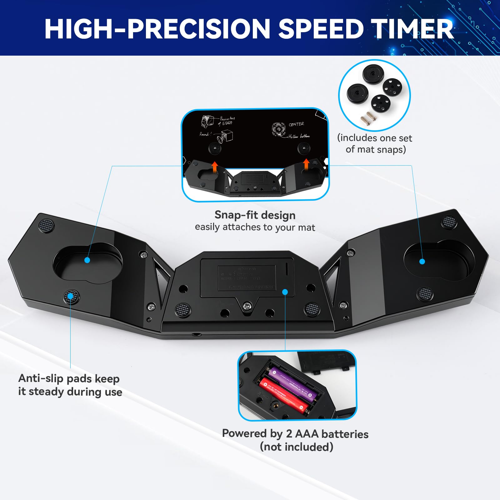 AuntyFey Speed Cube Timer battery access for long sessions