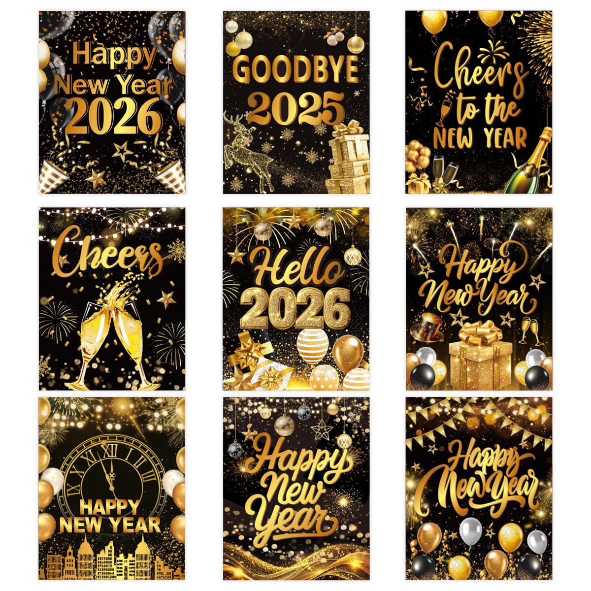 AUOCATTAIL 2026 New Year elegant label design enhances party atmosphere