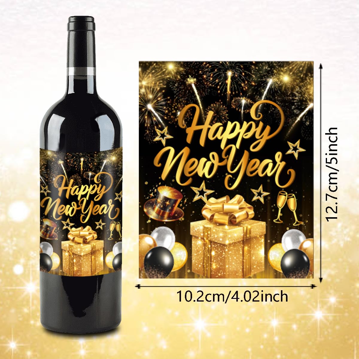 AUOCATTAIL 2026 New Year premium label style for upscale tables