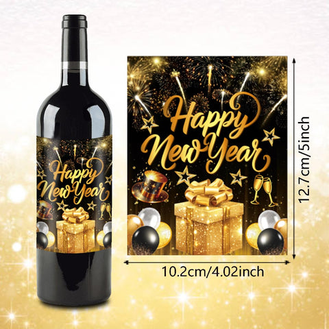 AUOCATTAIL 2026 New Year premium label style for upscale tables