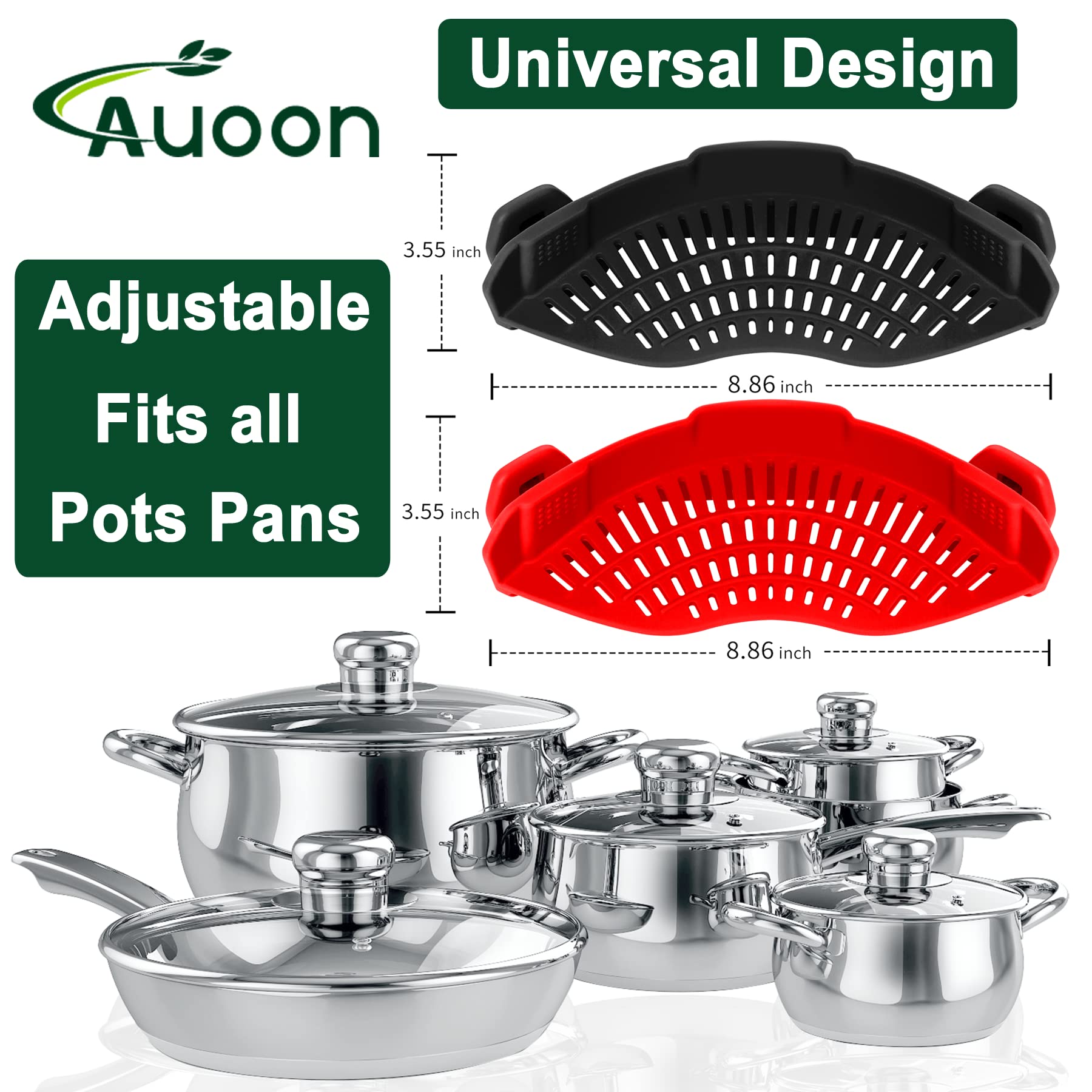 AUOON silicone strainer filters grease from meat
