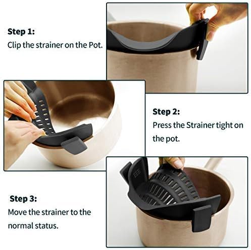 AUOON portable clip-on strainer for camping and dorms