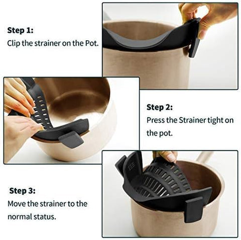 AUOON portable clip-on strainer for camping and dorms