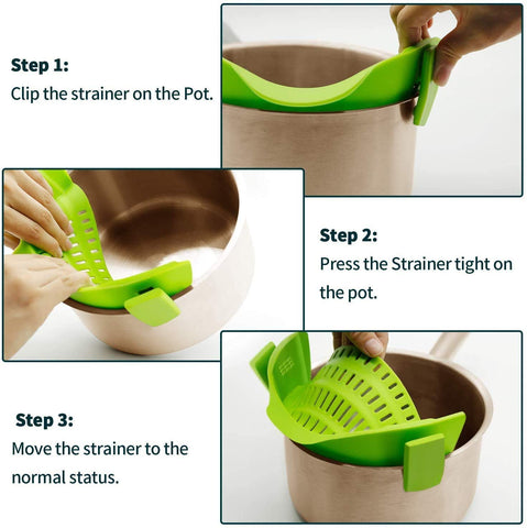 AUOON two-pack Black and Green set saves space in the kitchen.