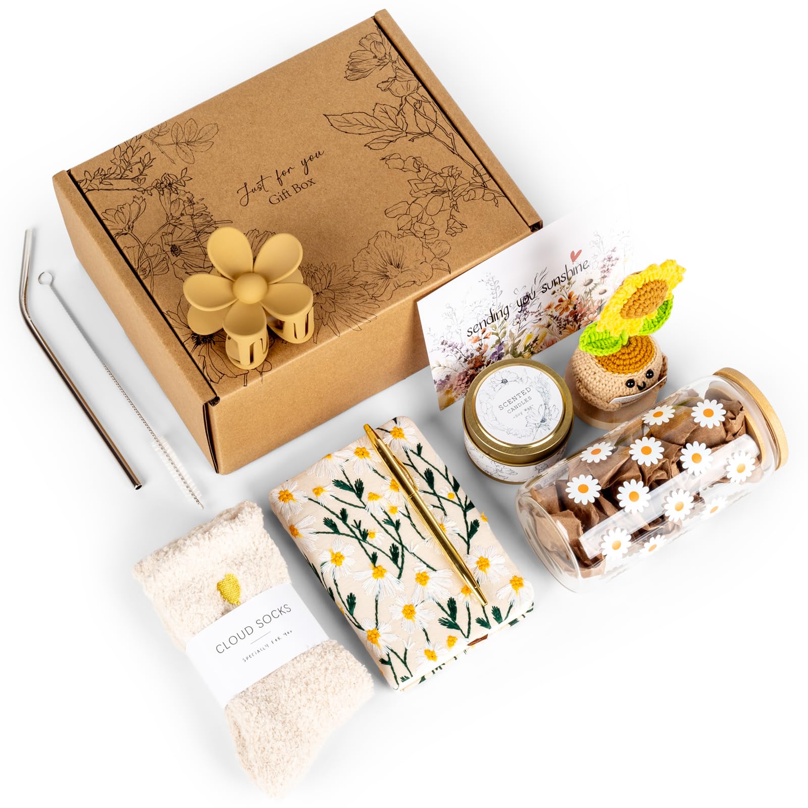 AUOVKOCA cozy socks and scented candle for cozy moments