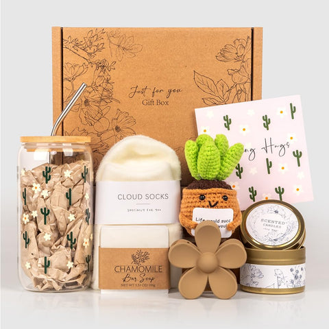 AUOVKOCA handwoven succulent plant adds a touch of life