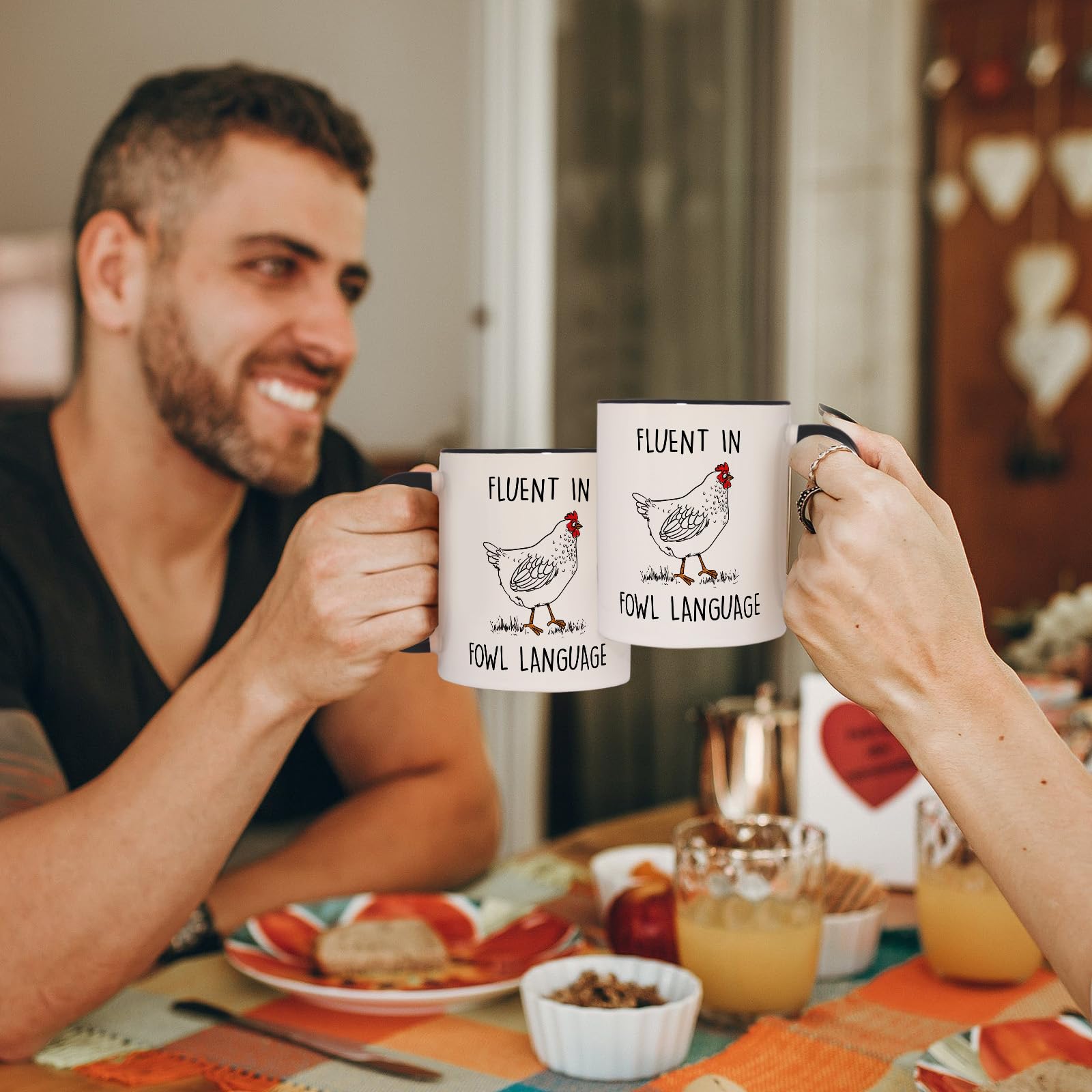 Aurahouse Christmas rooster mug to add festive cheer at home.