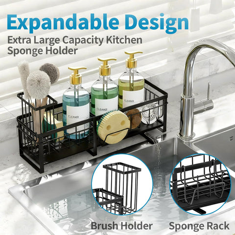 Aurblozen detachable brush holder with hooks for stable, versatile storage.