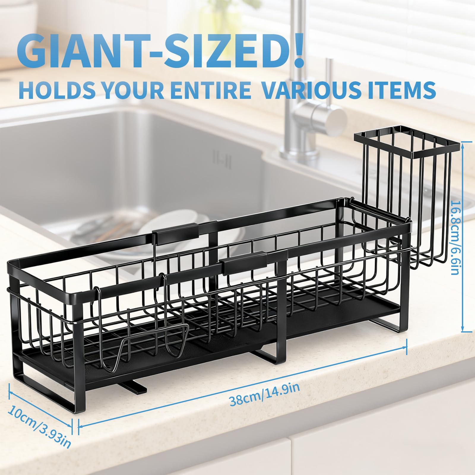 Aurblozen rustproof metal design resists corrosion for durable kitchen storage.