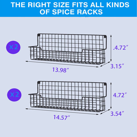 AURIKAR spice-jar storage shows 8oz capacity per tier for efficient labeling.