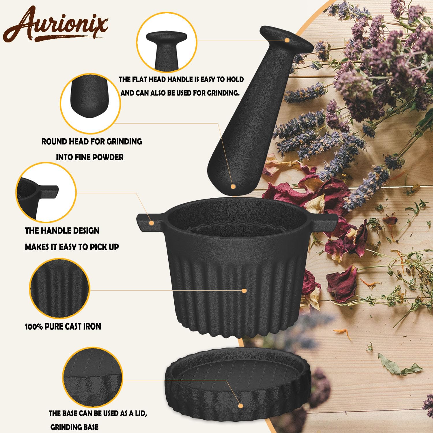 Aurionix 3-in-1 kitchen smasher consolidates prep tools.