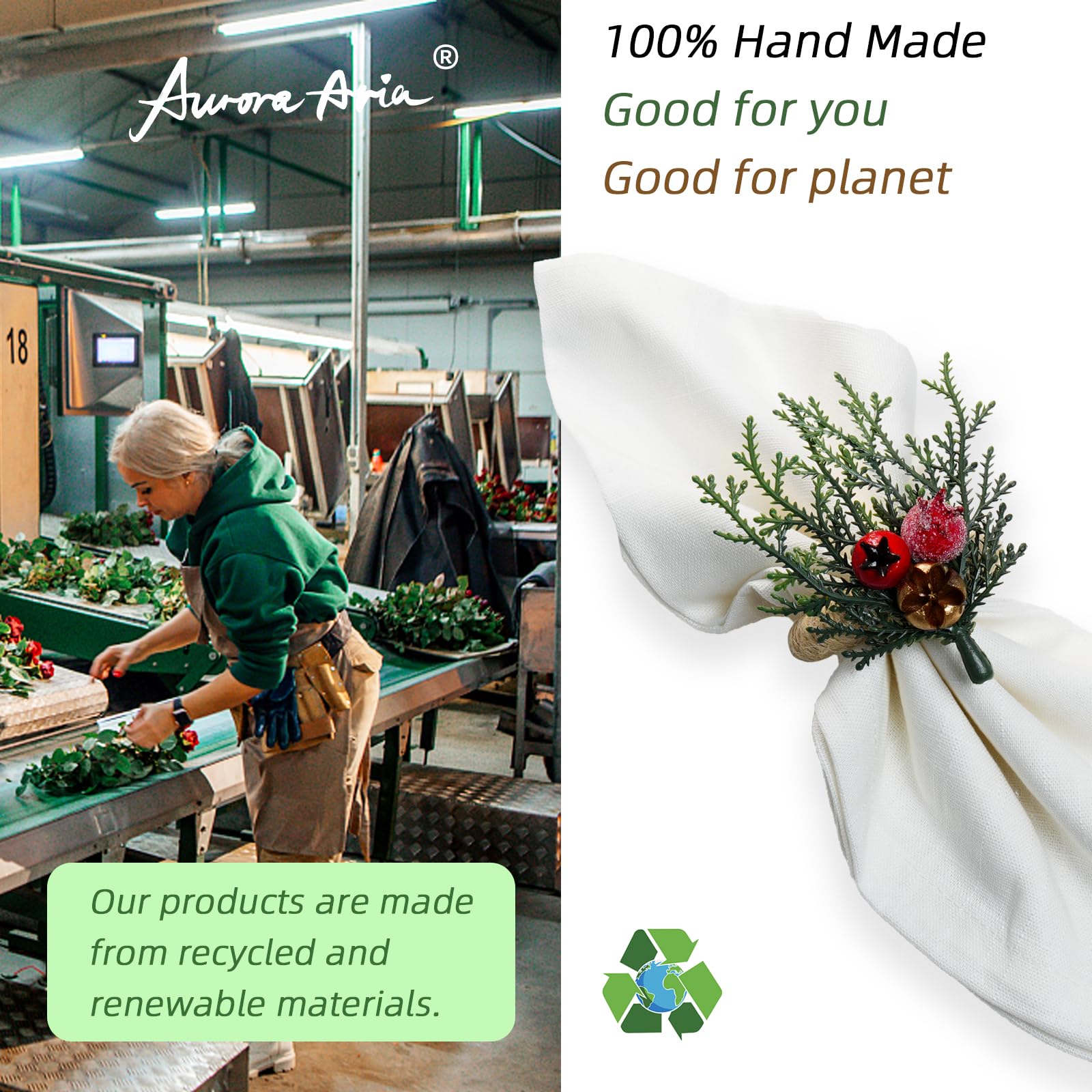 AuroraAria handmade design elevates casual and formal meals