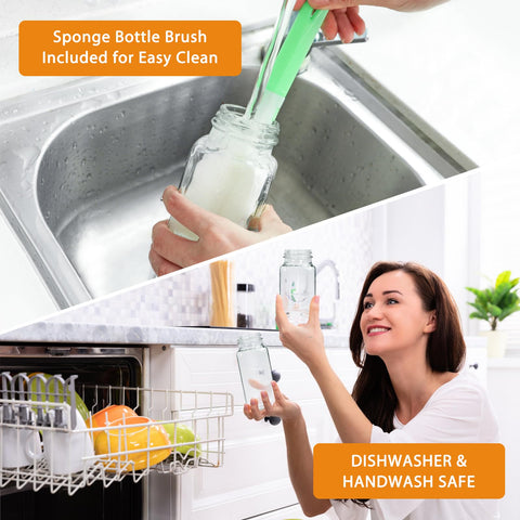 AuroTrends dishwasher-safe bottles simplify cleanup after juice, tea, or smoothies.