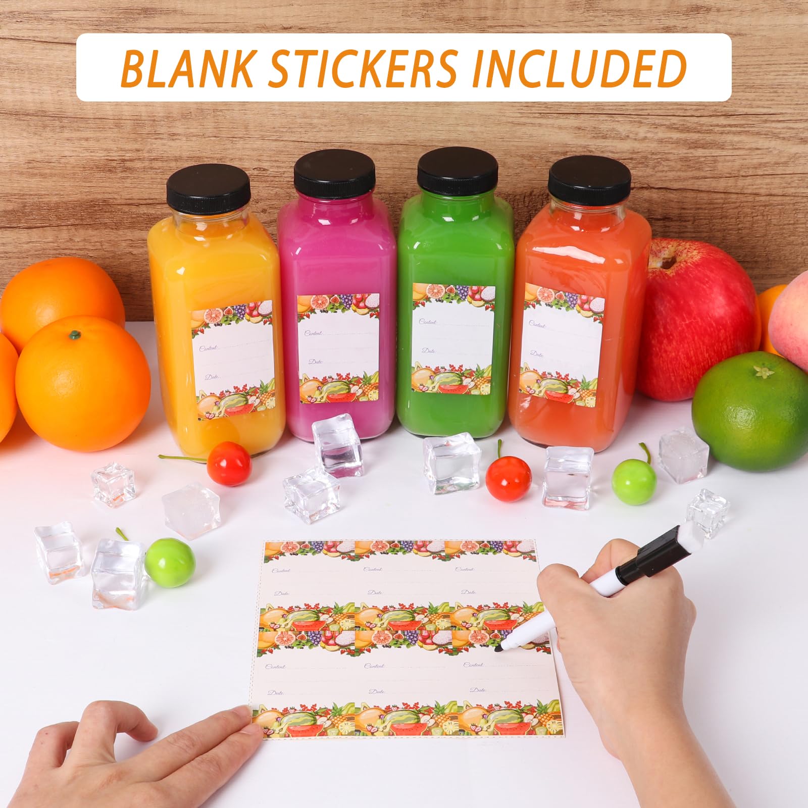 AuroTrends dishwasher-safe glass bottles are easy to clean after smoothies or iced coffee.