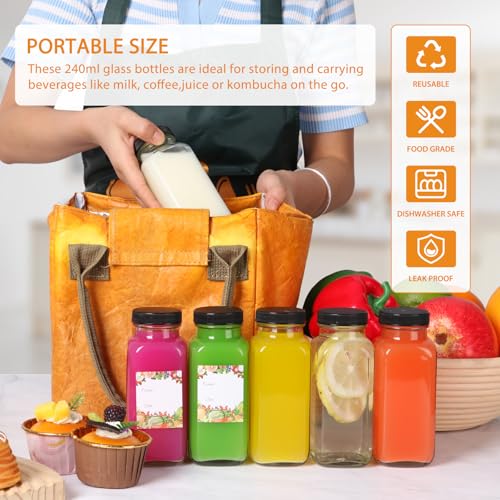 AuroTrends 8 oz bottle with airtight screw lids for transport