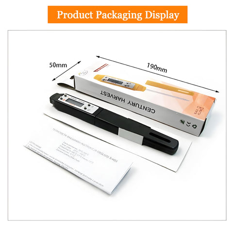Ausenzup Meat Thermometer probe focuses on core temperature with precision.