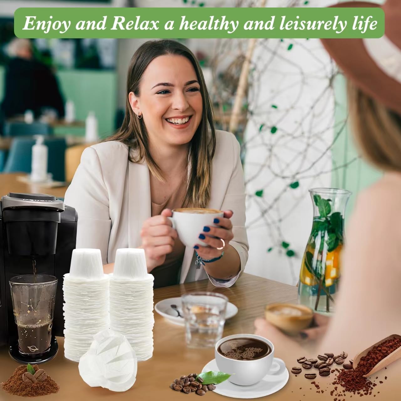 Aussen biodegradable filters reduce waste and support eco-friendly brewing.