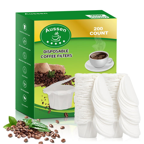 Aussen disposable coffee filters pack for quick daily brews.