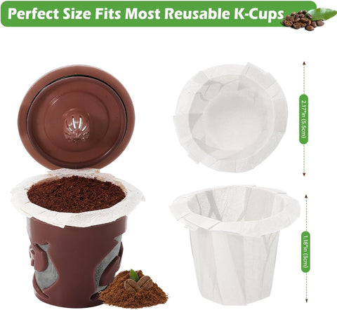 Aussen natural unbleached paper filters are strong and tear-resistant.